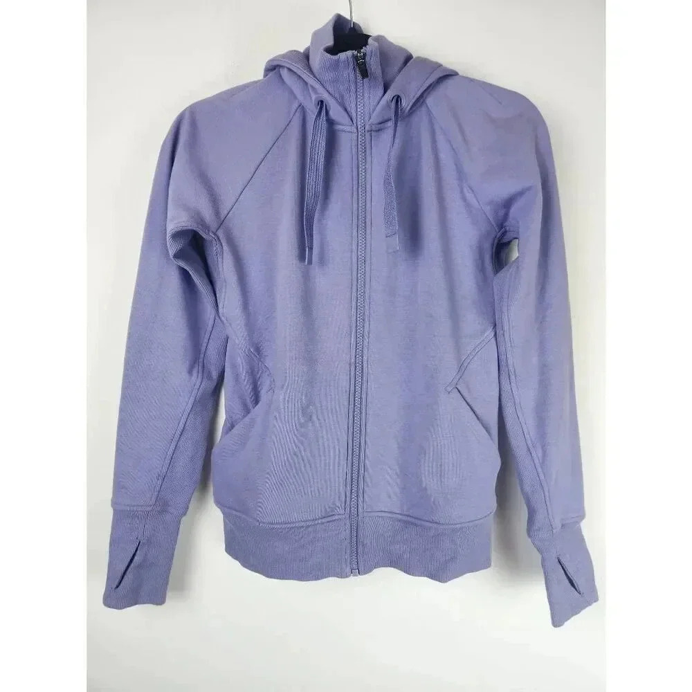 Athleta Triump Hoodie Full Zip Purple Size XS.